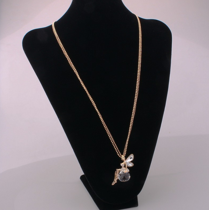 Angel Wings Necklace, Sweater Chain, Clavicle Chain