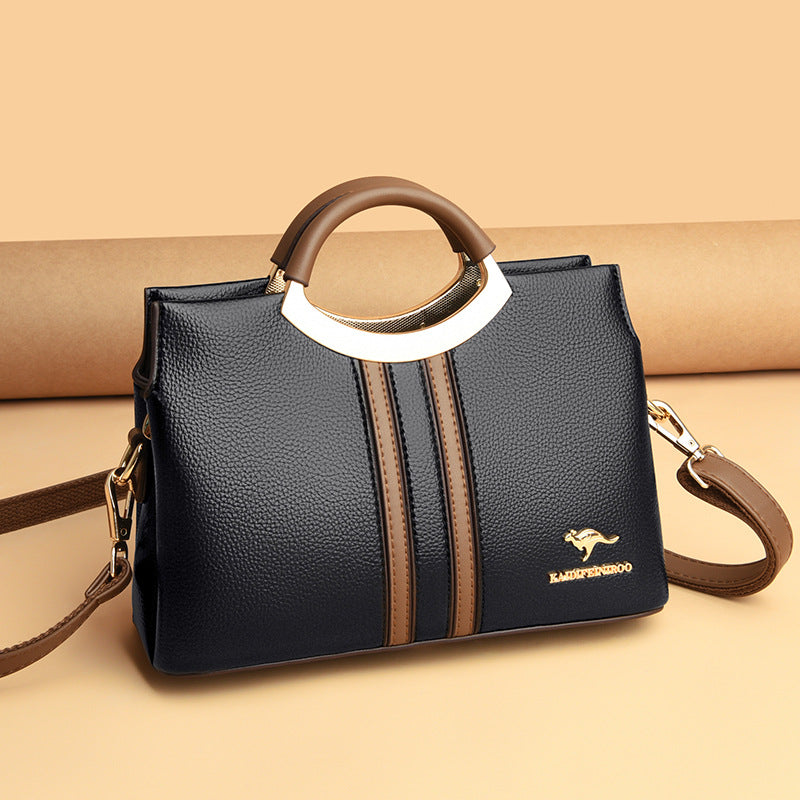 Women's Fashion Contrast Color Crossbody Shoulder Bag