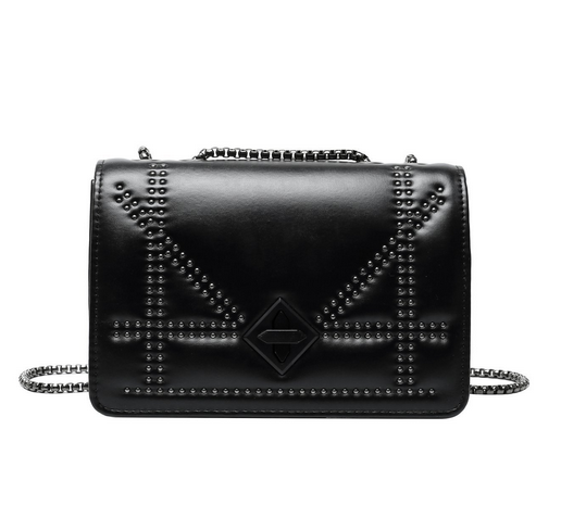 Trendy Women's Studded Crossbody Shoulder Bag