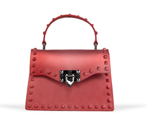Matte Studded Handbag (Carry Bag)