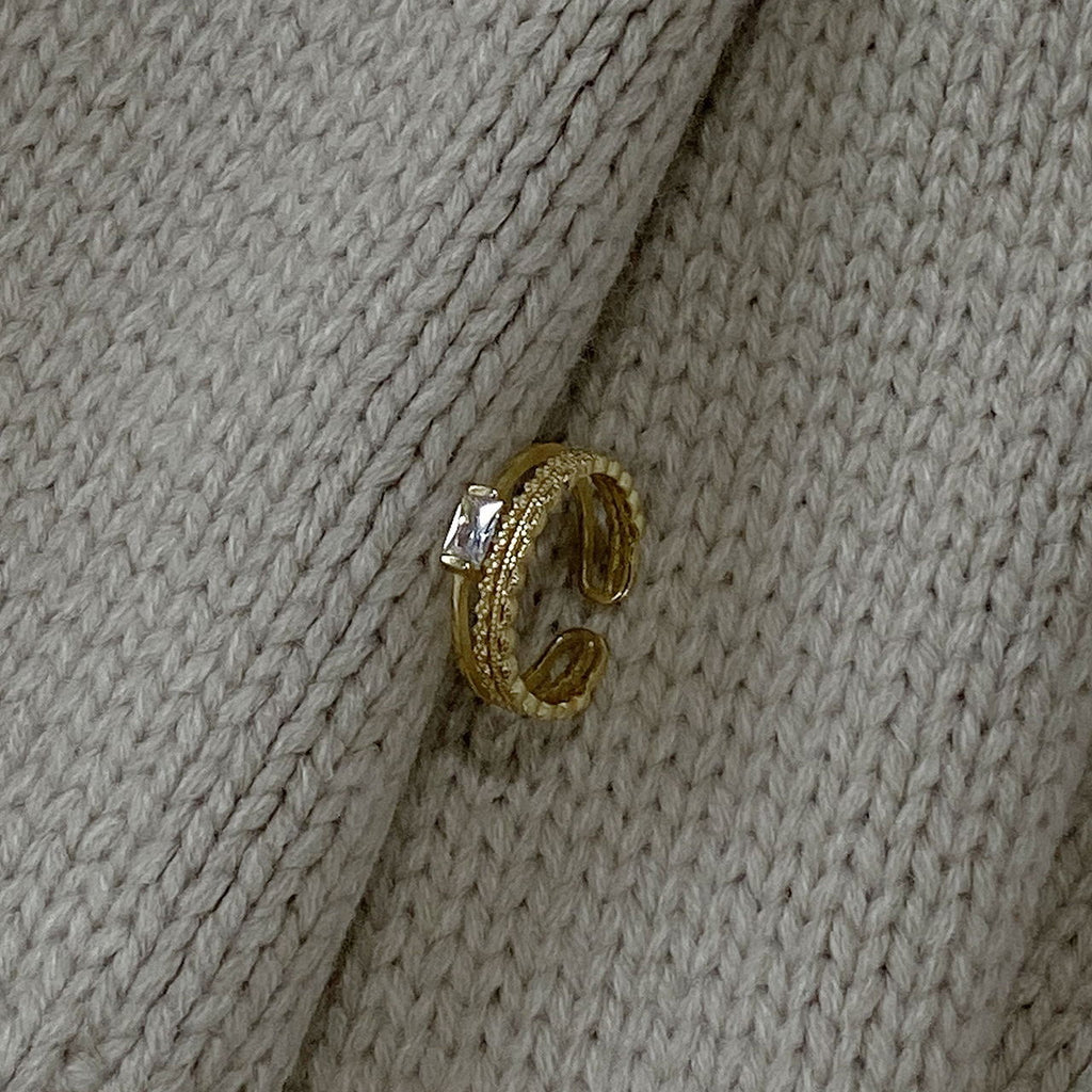 Trendy 925 Sterling Silver Minimalist Ring