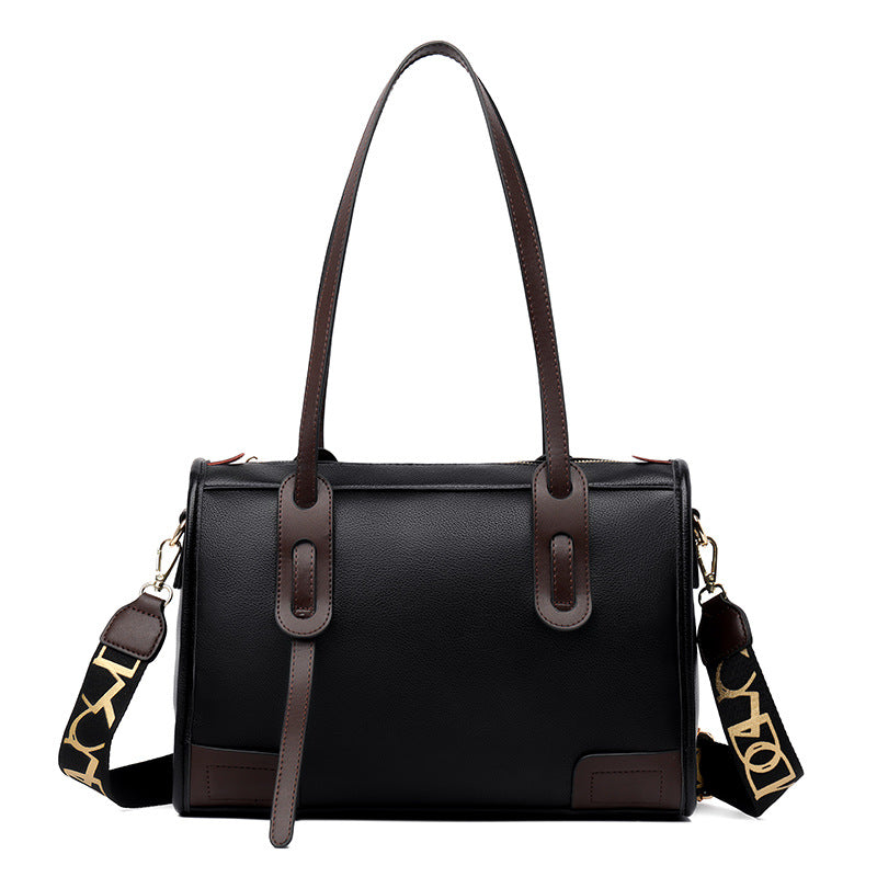 Fashionable Wide Strap Large Capacity Messenger Bag