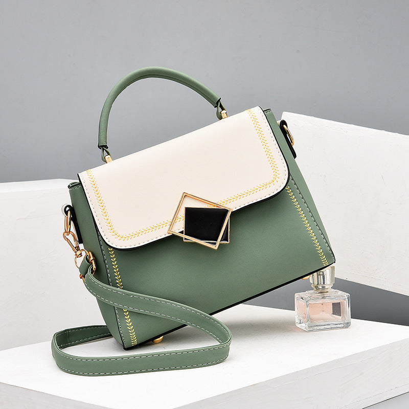 2020 Trendy Color-Block Women's Shoulder Bag