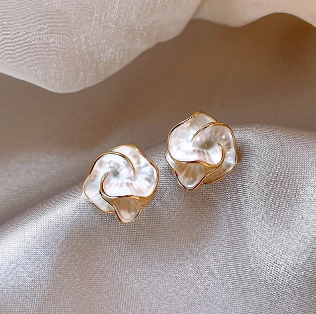 Pearl Flower Earrings