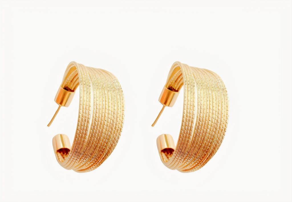 Luxury Gold Hoop Earrings