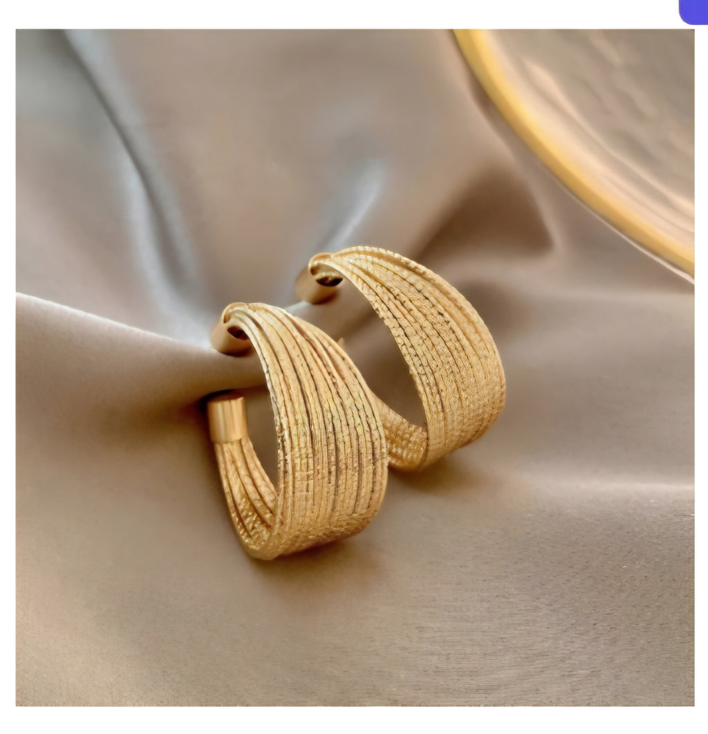 Luxury Gold Hoop Earrings