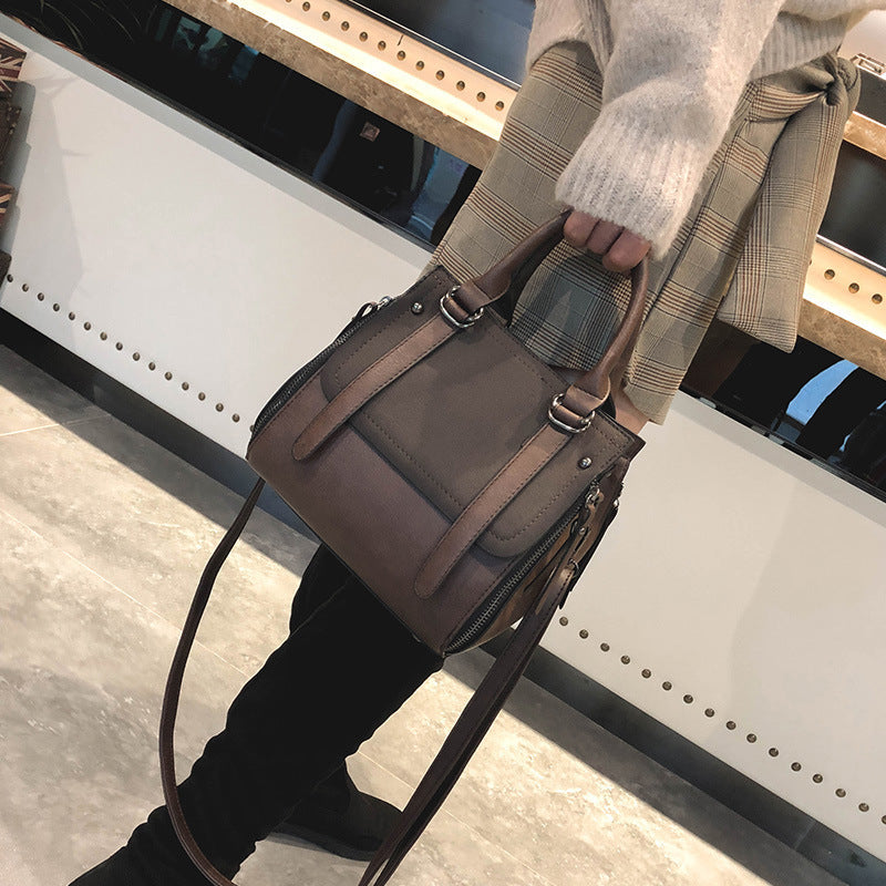 Retro Bucket Bag, Handheld, Shoulder & Crossbody Bag