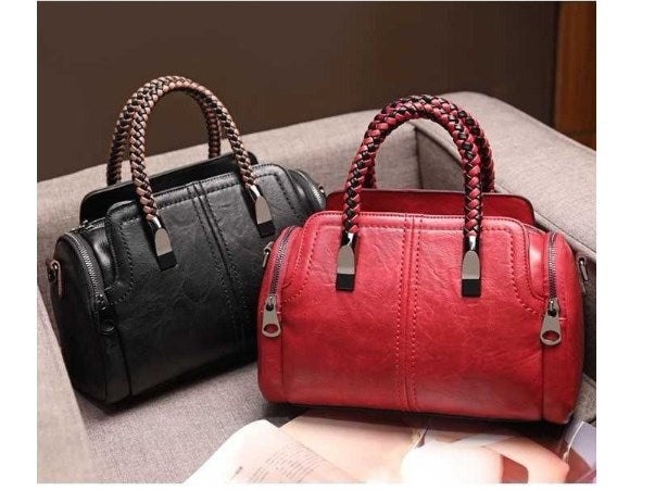 Trendy Color-Block Women's Tote Bag with Wide Strap